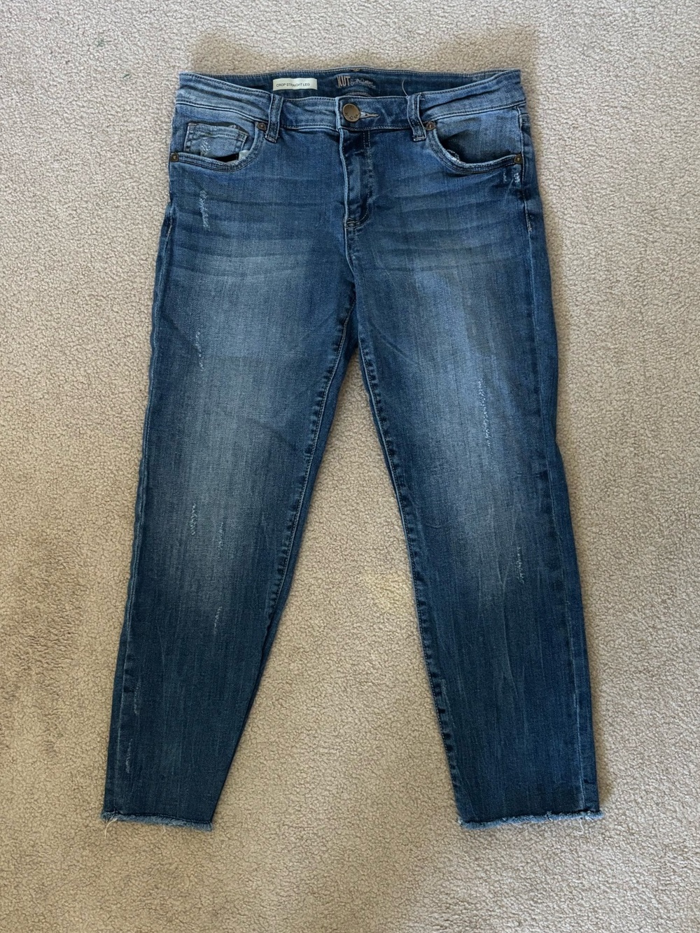 Kut From The Kloth Crop Straight Leg Jeans - Picture 2 of 9